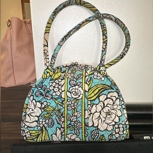 Vera Bradley‎ Eloise Island Blooms Bag - Blue/Green/White